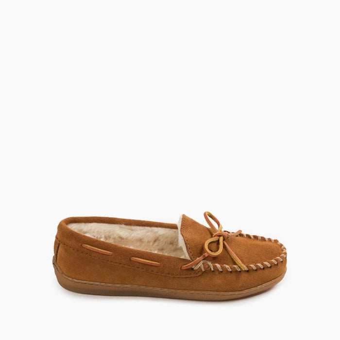 Minnetonka fleece lined moccasins on sale