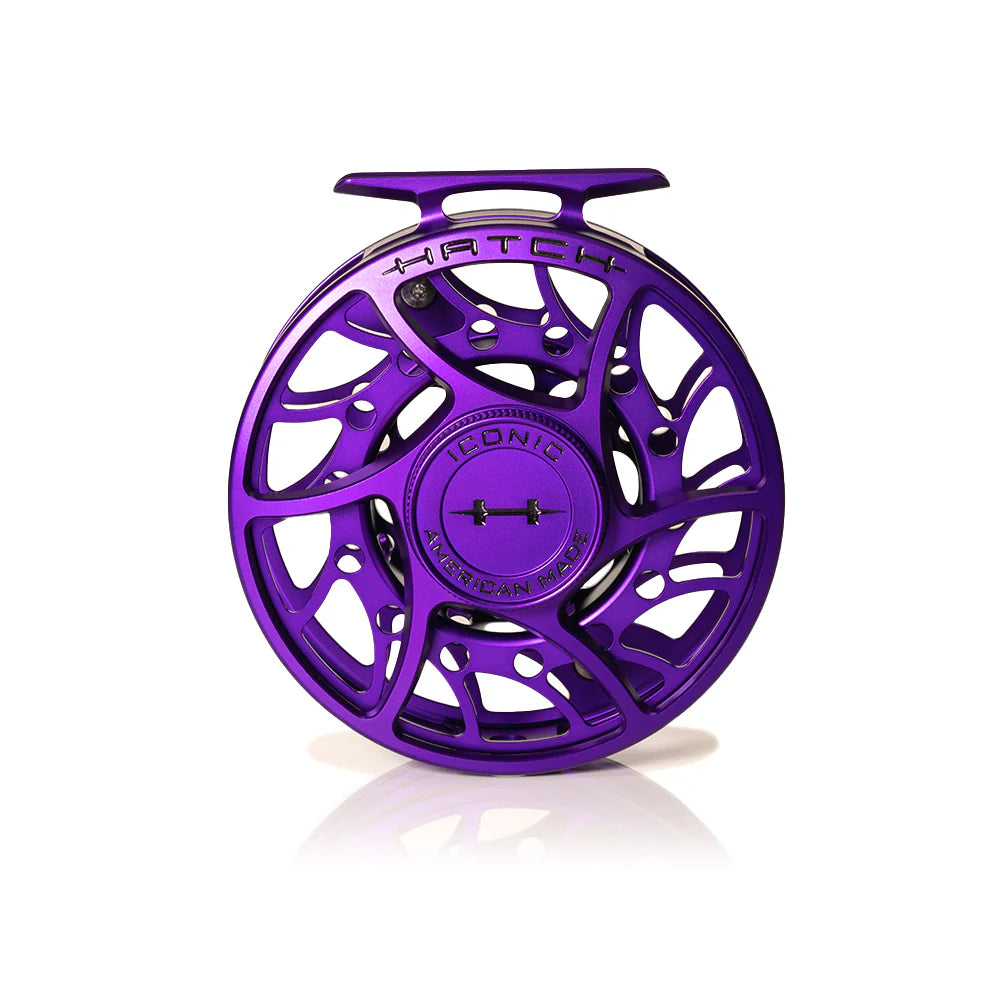 Hatch Iconic 7 Plus Gray/Black Mid リール Hatch Iconic 7 Plus Gray