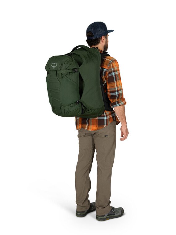osprey farpoint 55 luggage Travel Pack Gopher Green while the zippers are equipped with lockable sliders for added security Farpoint 55